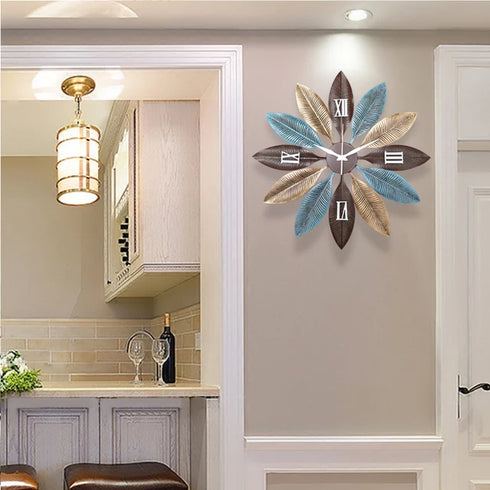 Leaf Wall Clock